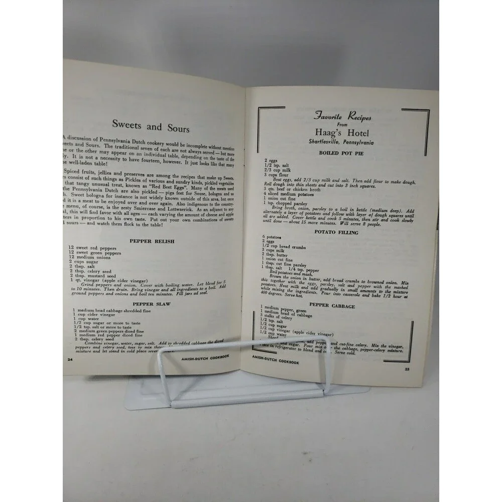Vintage Amish Dutch Cookbook Ruth Redclay Dutch Cupboard Gettysburg PA 1960s